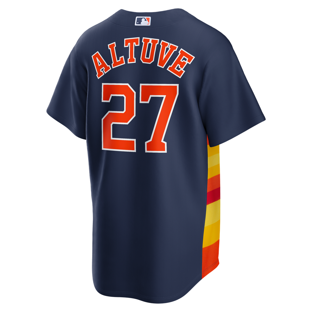 Houston Astros Jose Altuve Nike Alternate 2 Replica Jersey - Navy