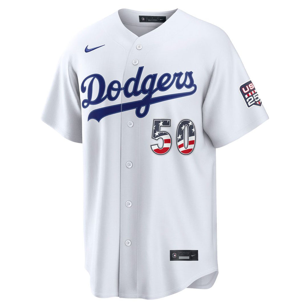 Los Angeles Dodgers Mookie Betts Nike USA 250 Fourth of July Home Stadium Jersey - White