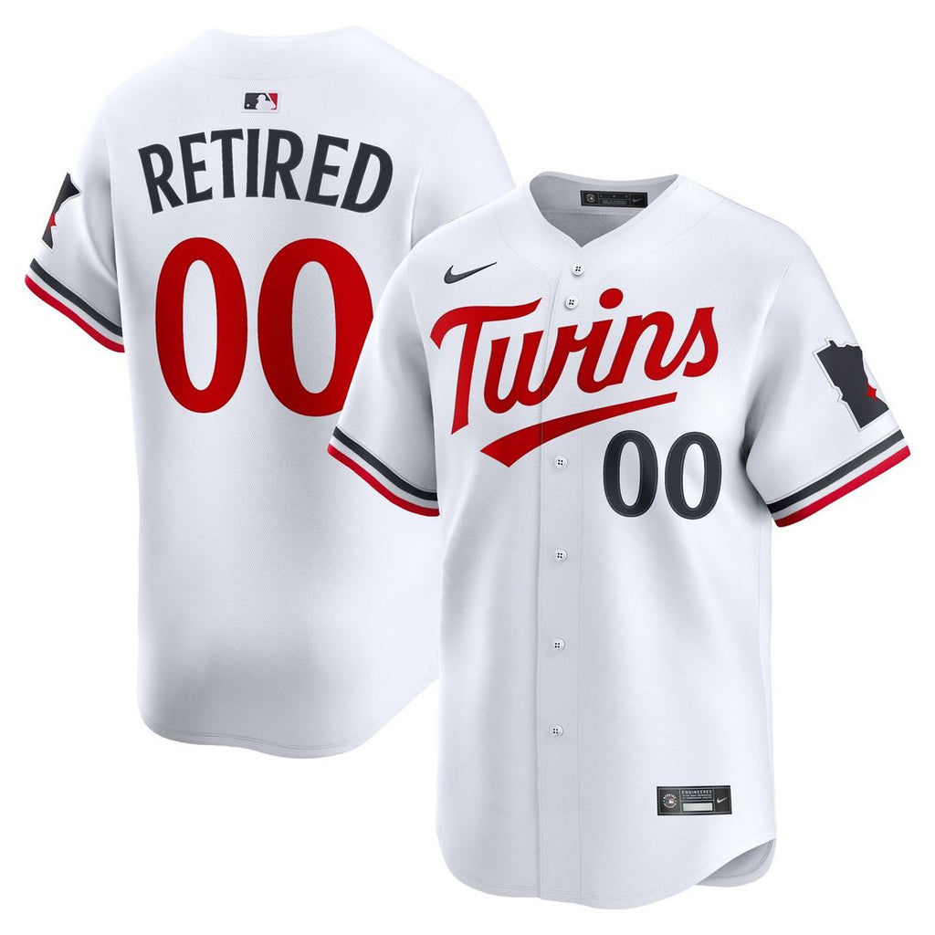 Minnesota Twins Nike Home Limited Pick - A - Player Retired Roster Jersey - White