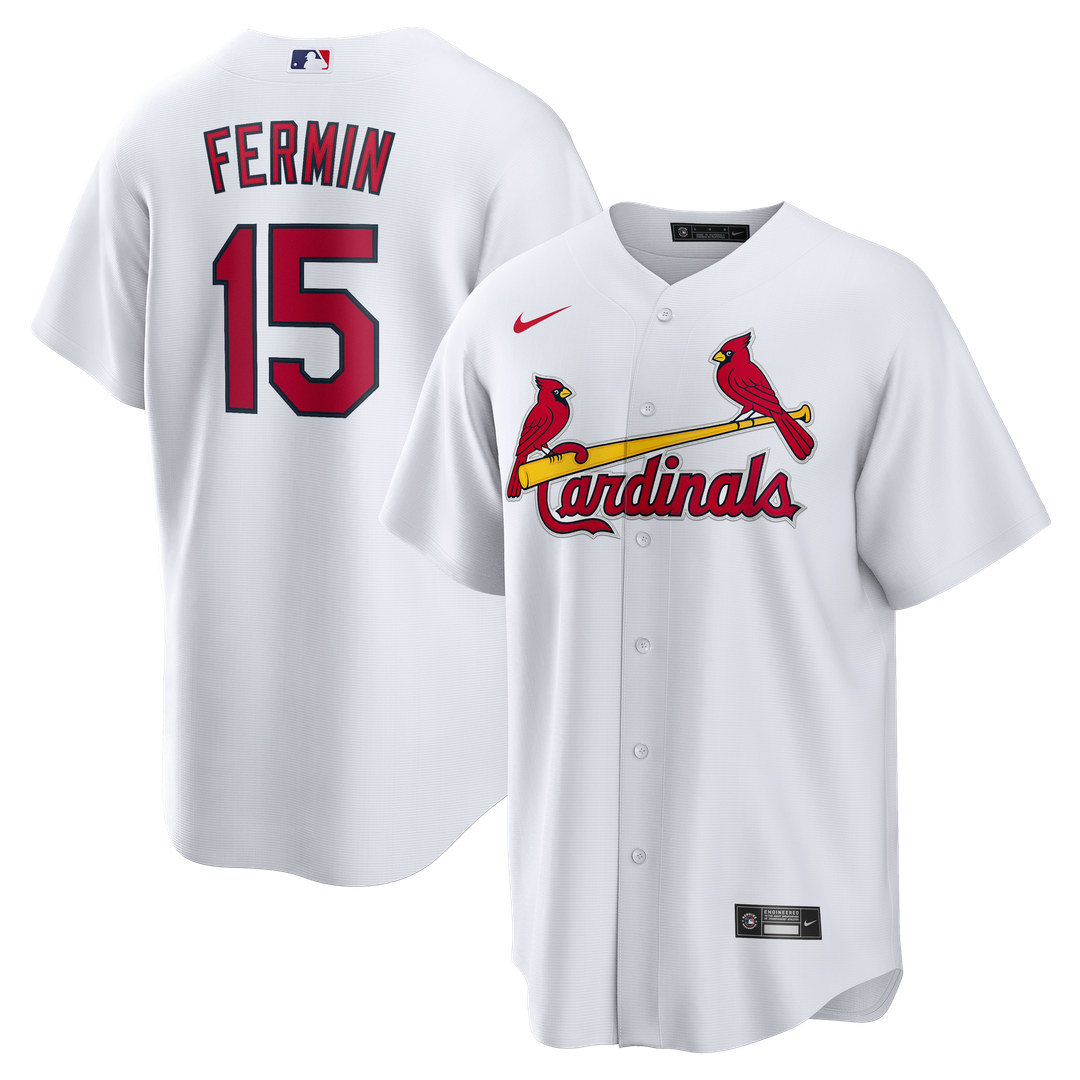 St. Louis Cardinals José Fermín Nike Home Replica Jersey - White