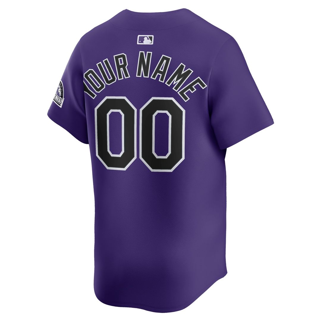 Colorado Rockies Nike Home Limited Custom Jersey - White