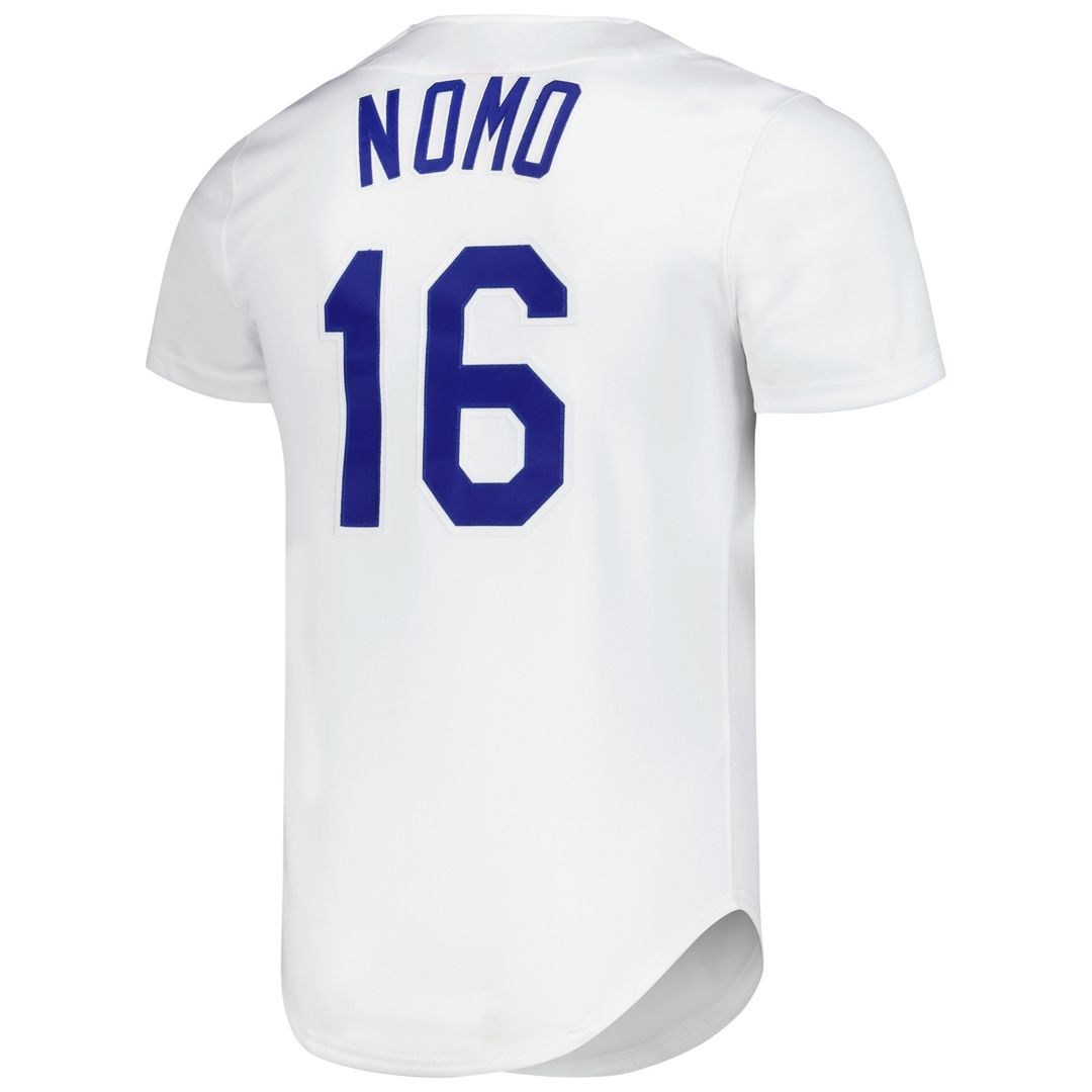 Los Angeles Dodgers Hideo Nomo Mitchell & Ness Cooperstown Authentic Jersey - White