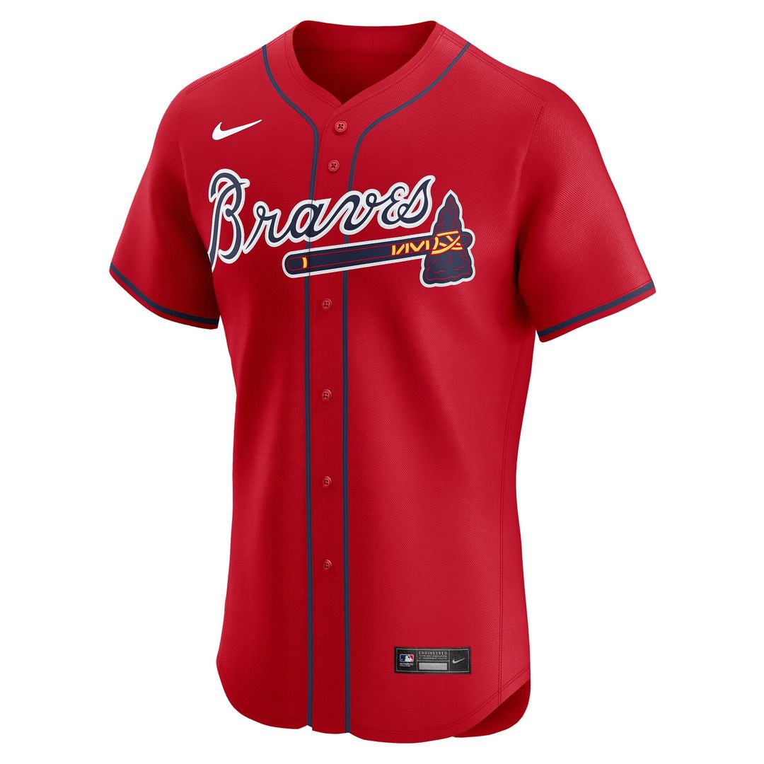 Atlanta Braves Ronald Acuña Jr. Nike Alternate Elite Jersey - Navy