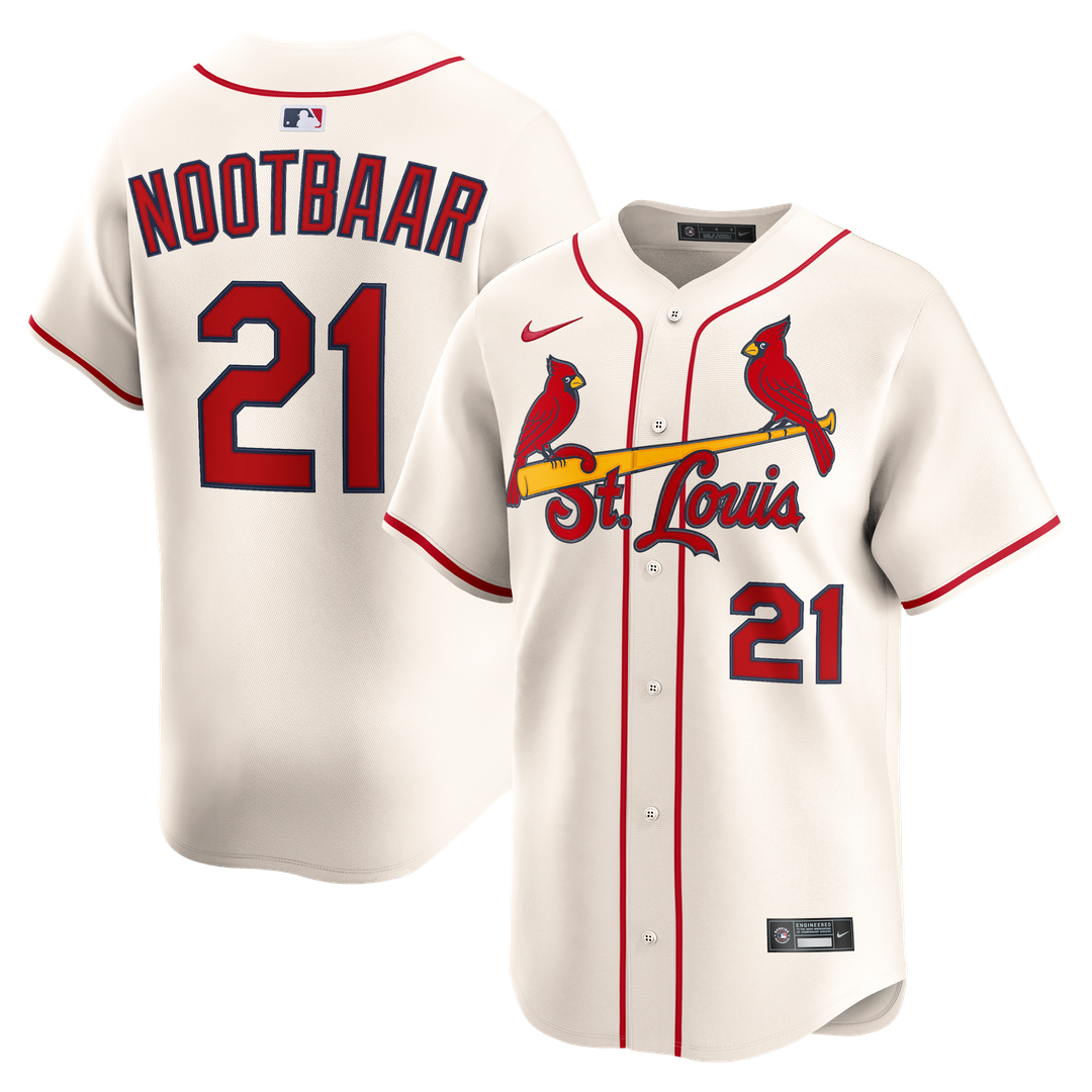 St. Louis Cardinals Lars Nootbaar Nike Alternate 2 Limited Jersey - Cream