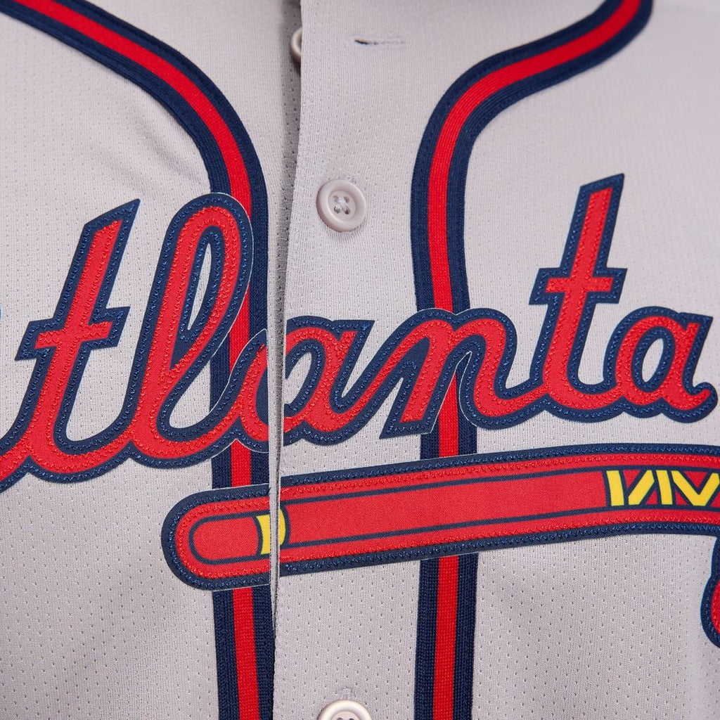 Atlanta Braves Ozzie Albies Nike Road Limited Player Jersey - Gray