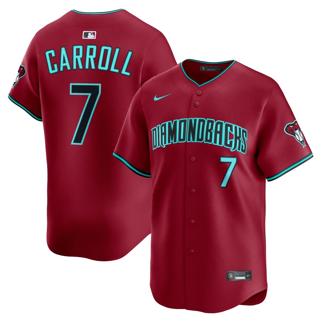 Arizona Diamondbacks Corbin Carroll Nike Alternate Limited Player Jersey - Black