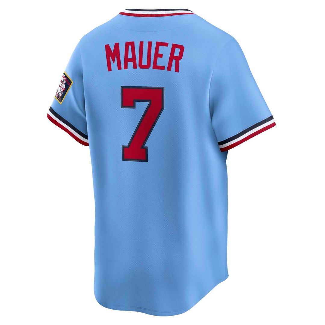 Minnesota Twins Joe Mauer Nike Throwback Cooperstown Limited Jersey - Light Blue