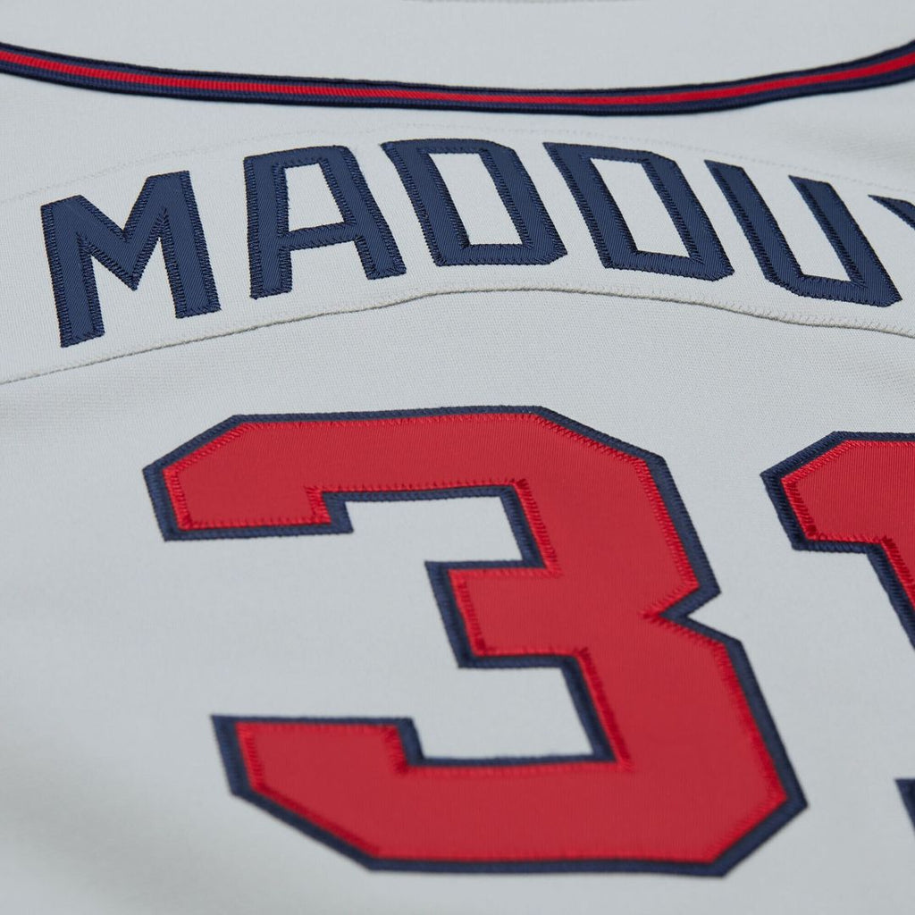 Atlanta Braves Greg Maddux Mitchell & Ness 1995 Throwback Authentic Jersey - Gray