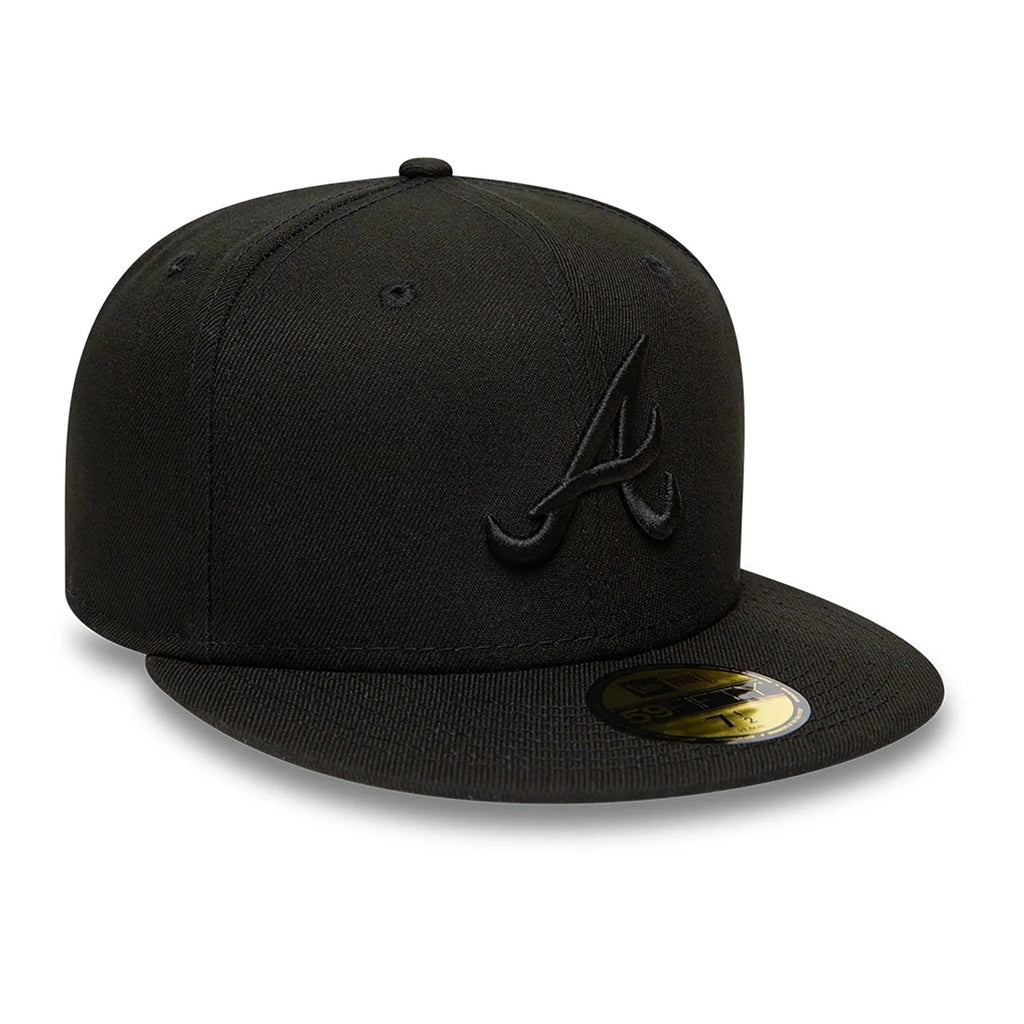 Atlanta Braves MLB League Essential 59FIFTY Fitted New Era Black/Black
