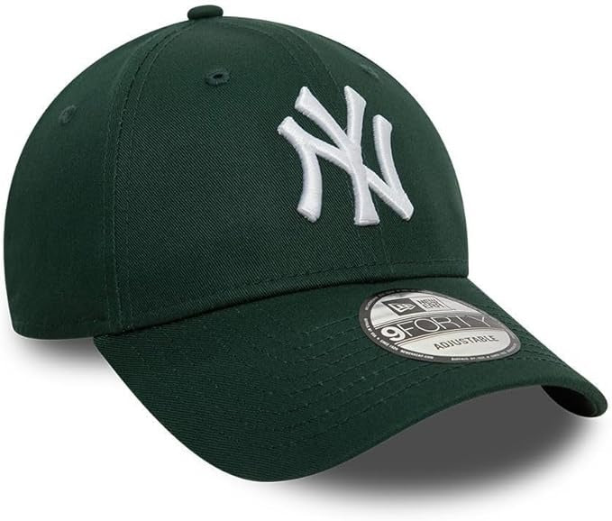 New York Yankees MLB League Essential 9FORTY Strapback New Era Dark Green/White