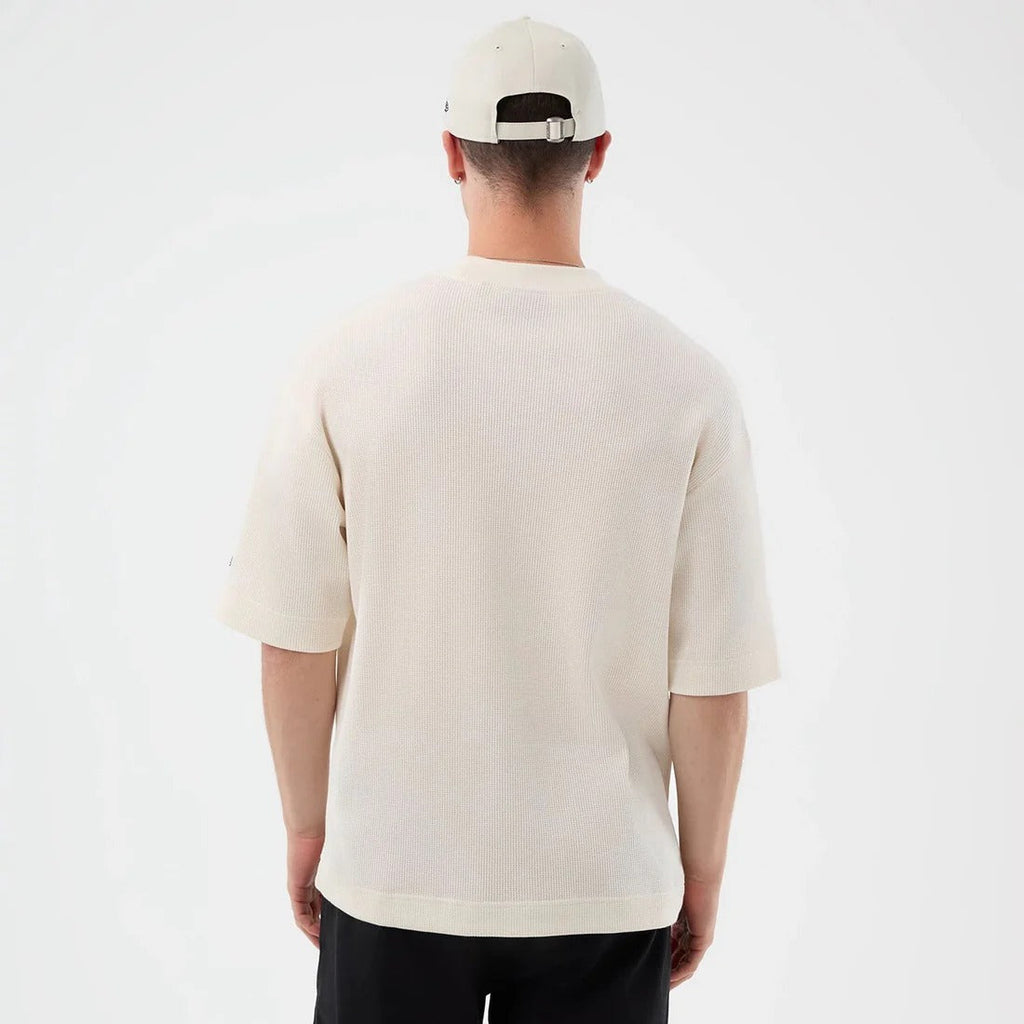 New York Yankees MLB Waffle Box Tee New Era Off White