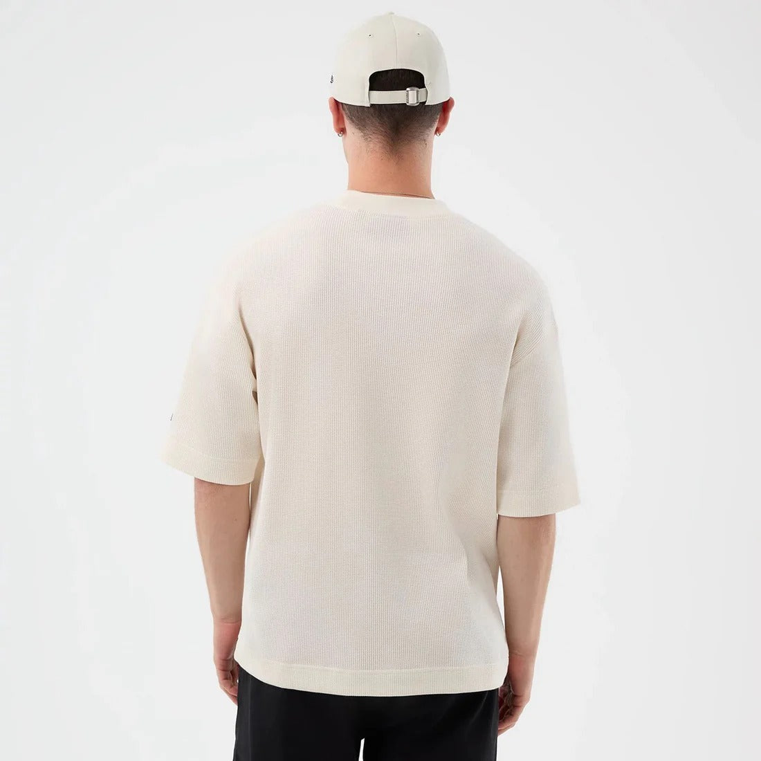 New York Yankees MLB Waffle Box Tee New Era Off White
