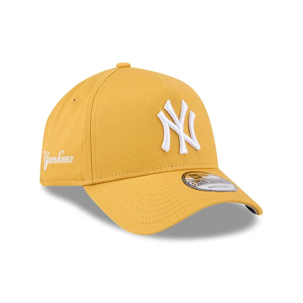 New York Yankees MLB Script A-Frame Snapback New Era Yellow