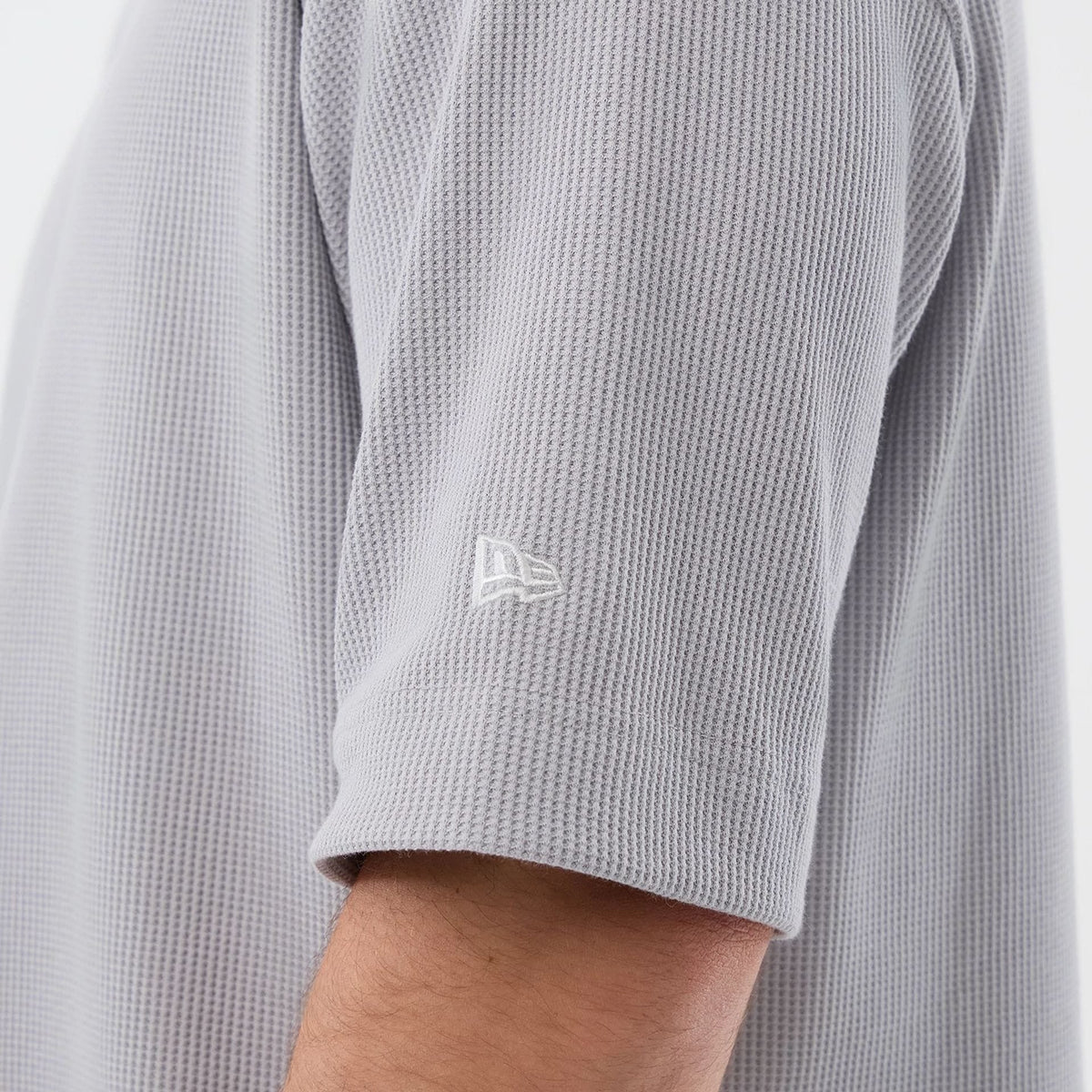 New York Mets MLB Waffle Box Tee New Era Grey