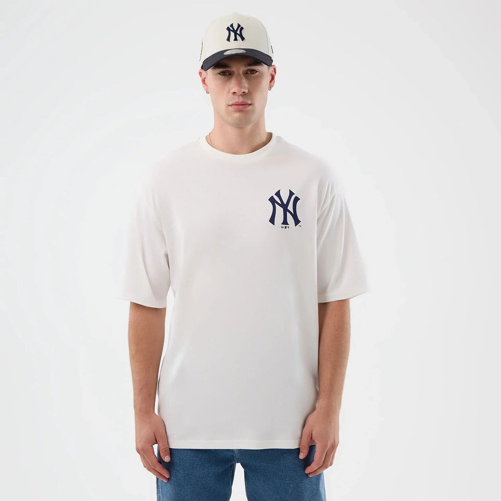 New York Yankees MLB Cap Graphic Tee New Era White