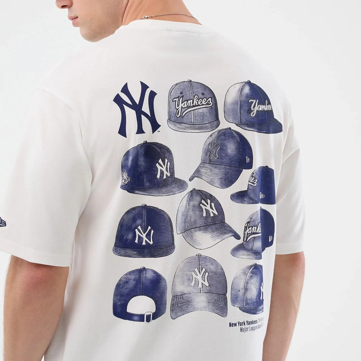 New York Yankees MLB Cap Graphic Tee New Era White