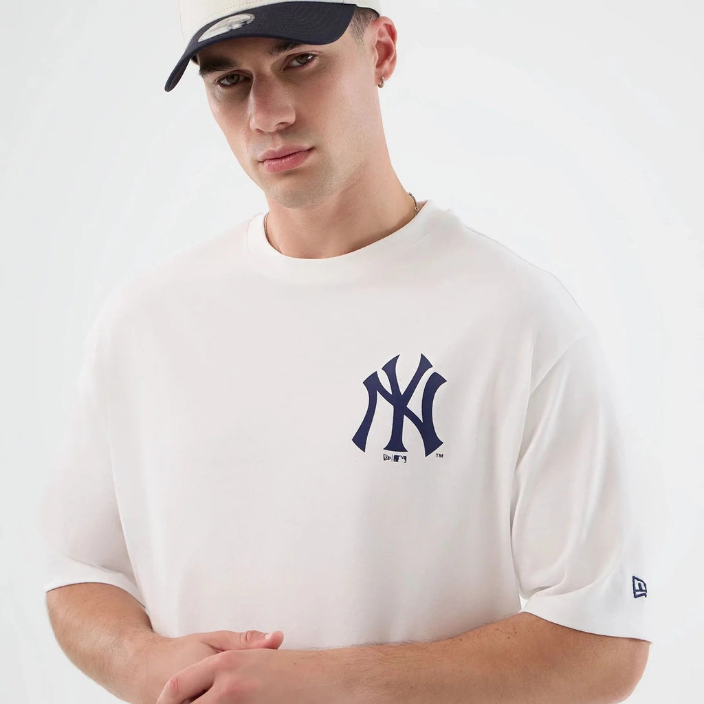 New York Yankees MLB Cap Graphic Tee New Era White