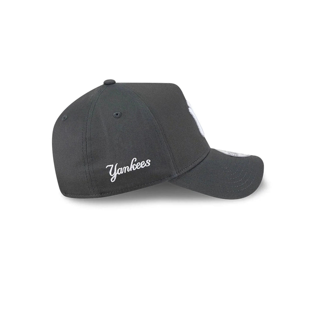 New York Yankees MLB Script A-Frame Snapback New Era Grey