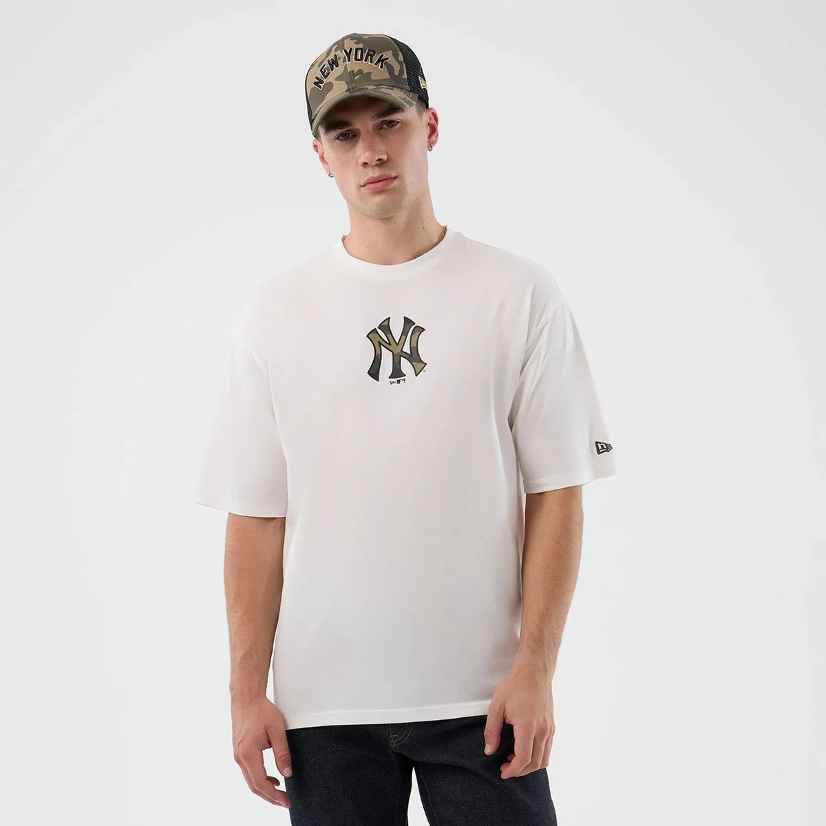 New York Yankees MLB Infill Tee New Era White