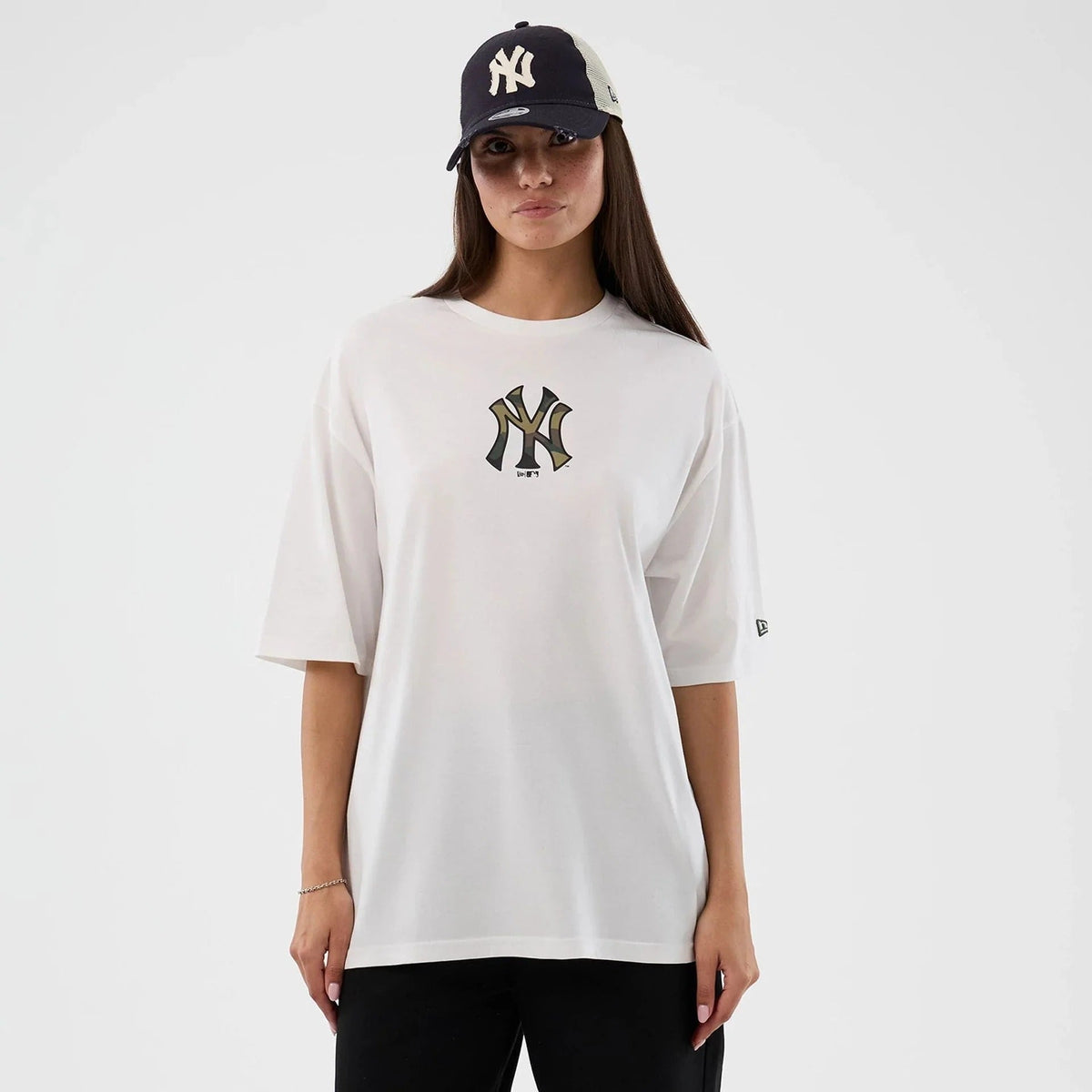 New York Yankees MLB Infill Tee New Era White