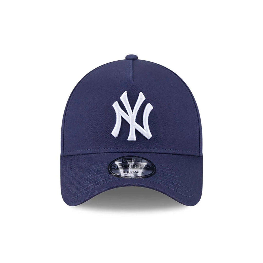 New York Yankees MLB Script A-Frame Snapback New Era Navy