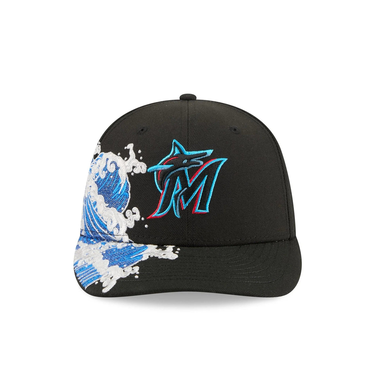 Miami Marlins MLB Waves 59FIFTY Fitted New Era Black/White