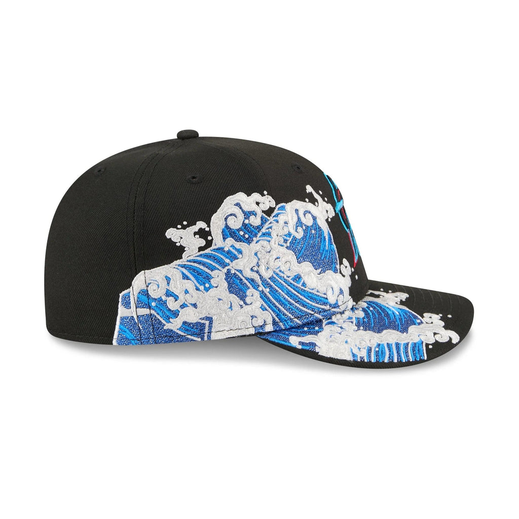 Miami Marlins MLB Waves 59FIFTY Fitted New Era Black/White