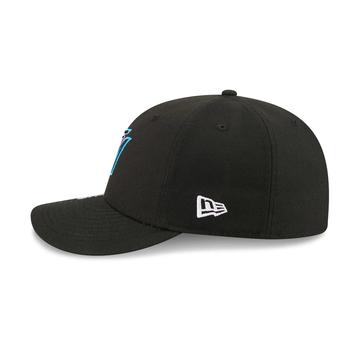 Miami Marlins MLB Waves 59FIFTY Fitted New Era Black/White